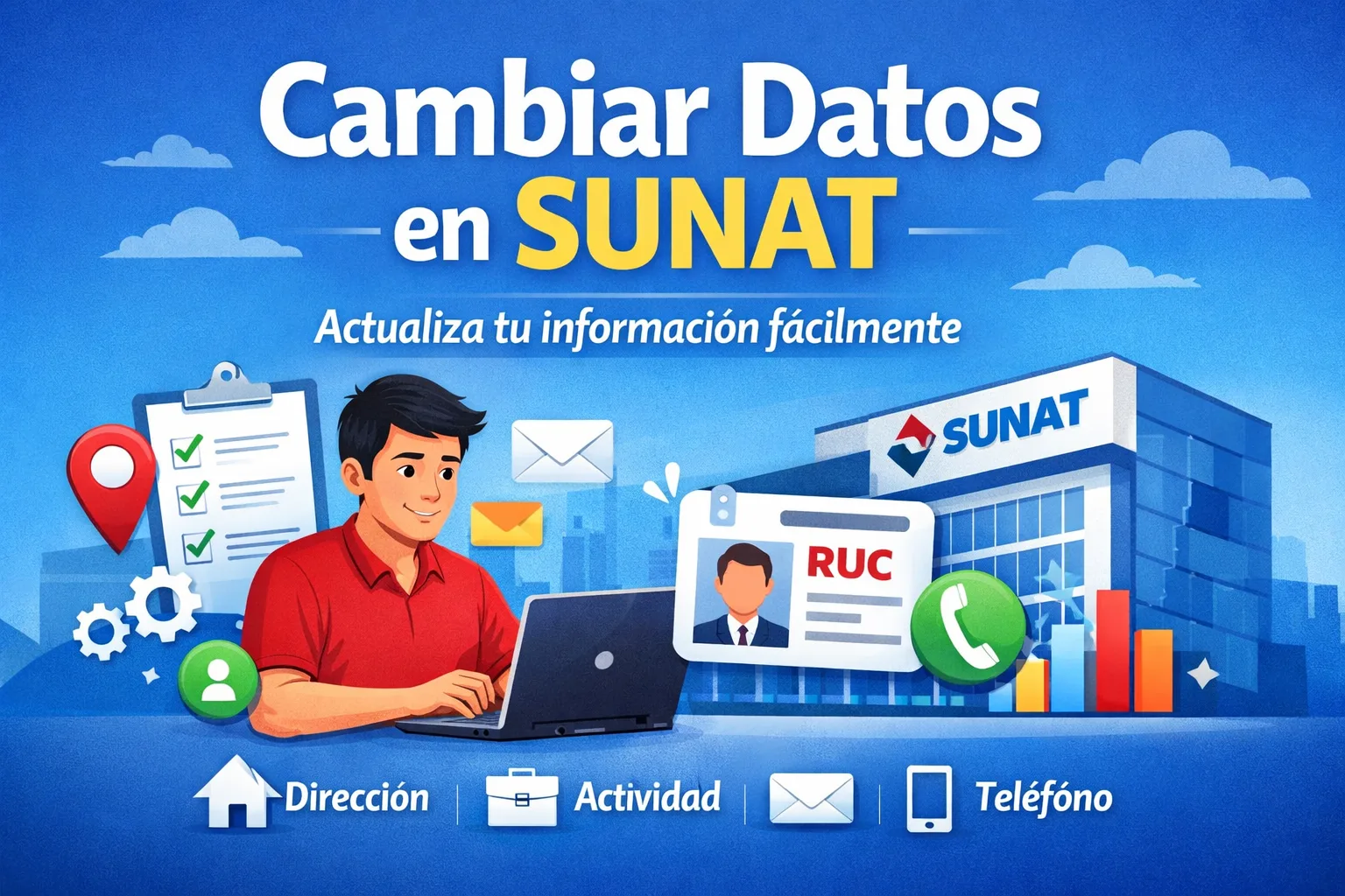 Cambiar datos en SUNAT