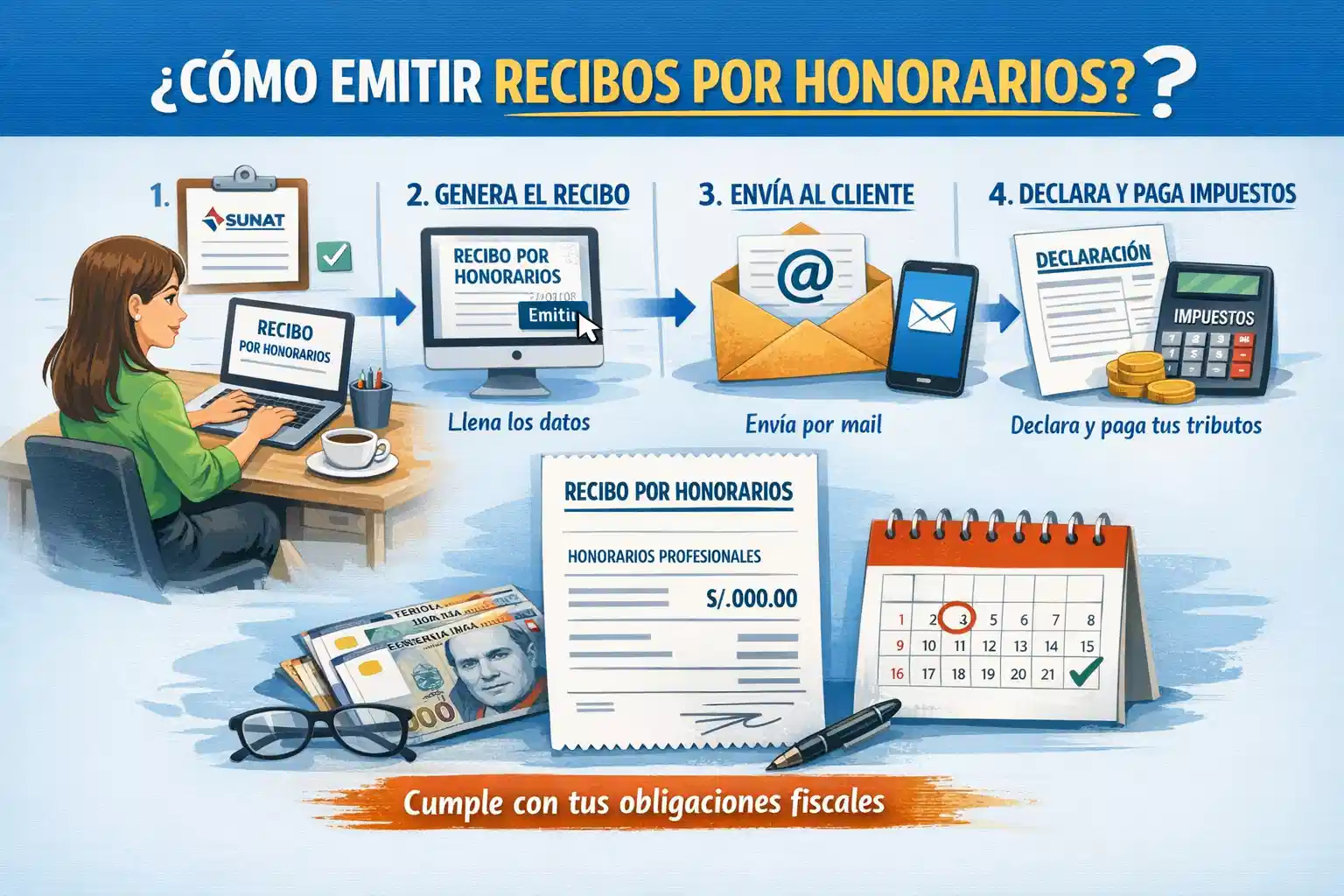 emitir recibo por honorarios