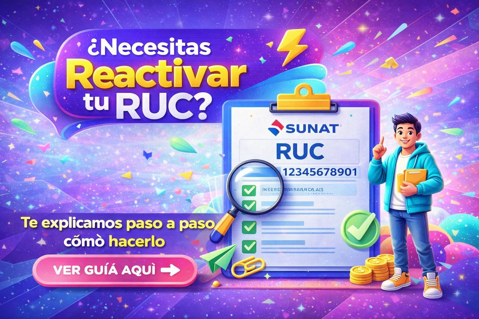 Reactivar RUC SUNAT paso a paso