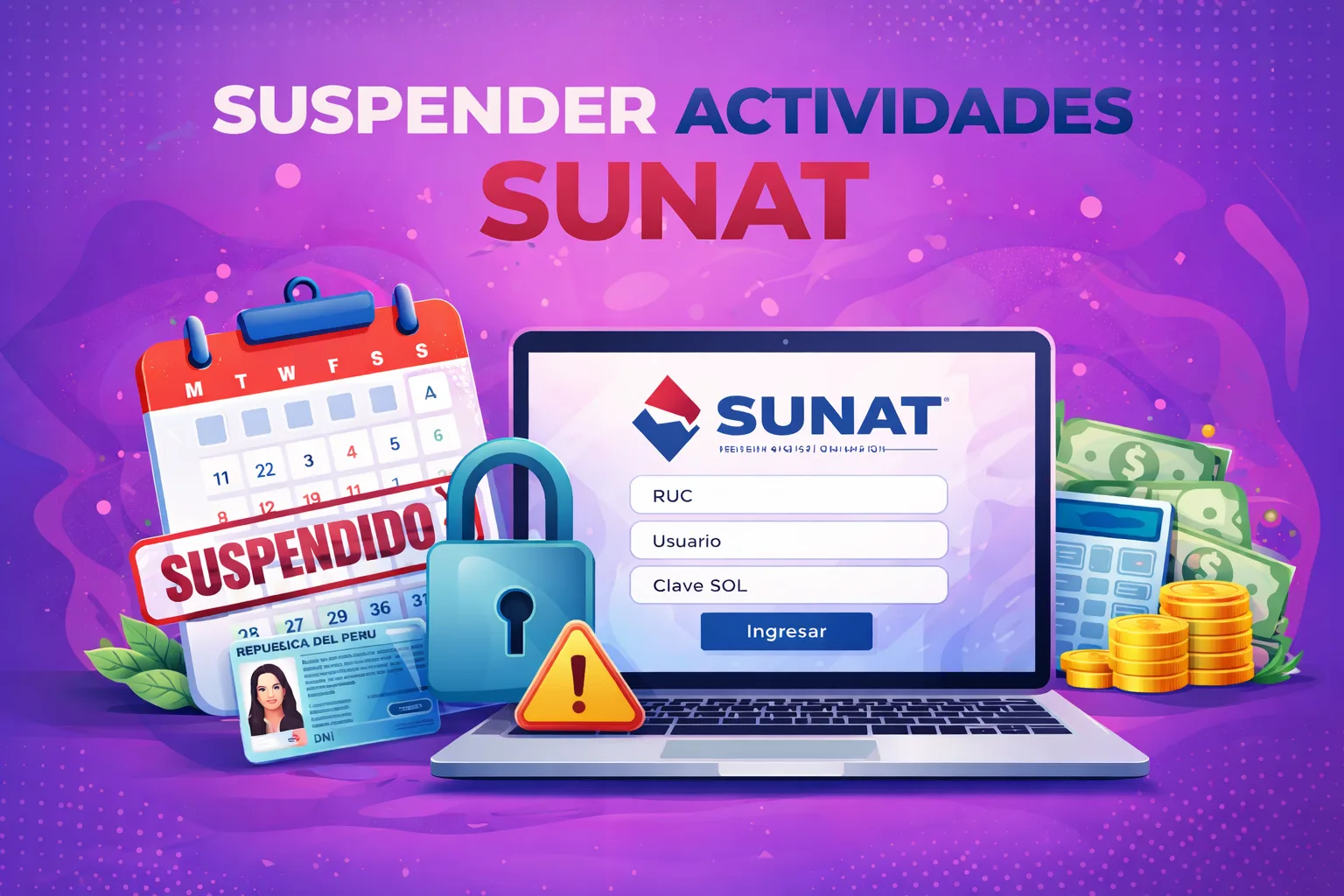Suspender actividades SUNAT
